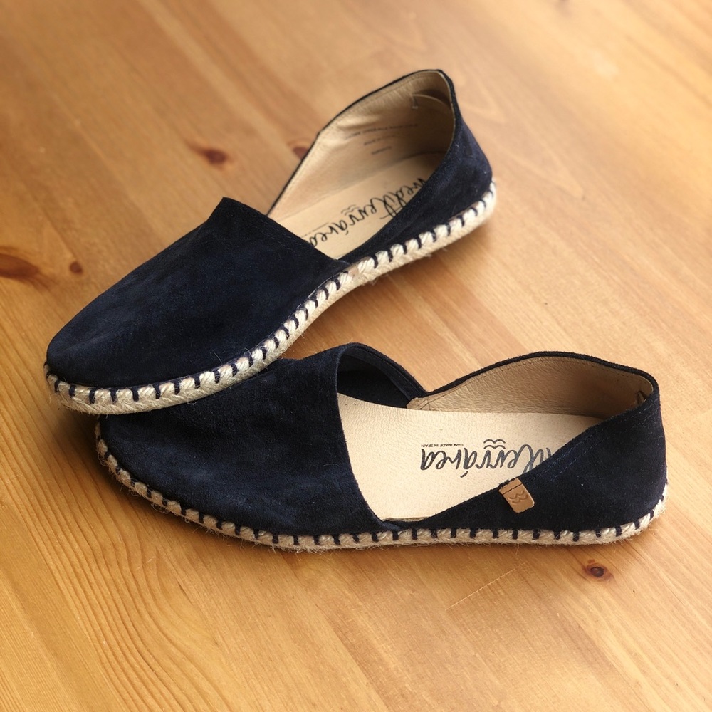 MEDITERRAREA flat shoes navy blue women size US 9 - Picture 6 of 7